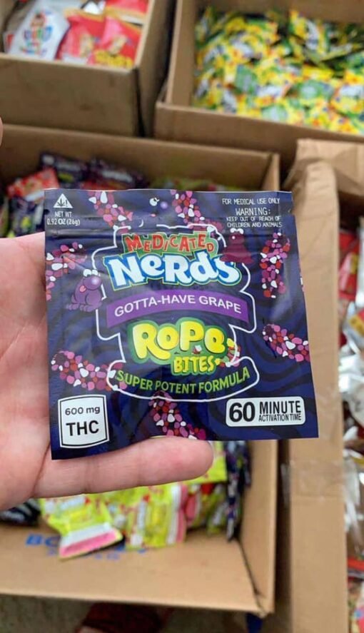 medicated nerds rope bites 600mg 1
